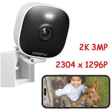 KAMERA WIFI IP WEWNĘTRZNA OBROTOWA FULL HD 2K 3MPx 4X ZOOM DO MONITORING