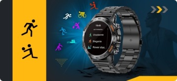 SMARTWATCH МУЖСКИЕ МЕНЮ EN CONVERSATIONS УМНЫЕ ЧАСЫ ВОДОНЕПРОНИЦАЕМЫЙ + GRATIS