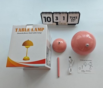 LAMPKA NOCNA LED STOŁOWA GRZYBOWA DOTYK USB AKUMULATOR DO KAWIARNI I BARU