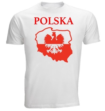 KOSZULKA PATRIATOCZNA Mapa Godło Flaga POLSKA