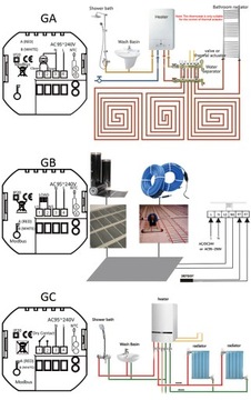 Цифровой программируемый термостат TUYA Zigbee GA