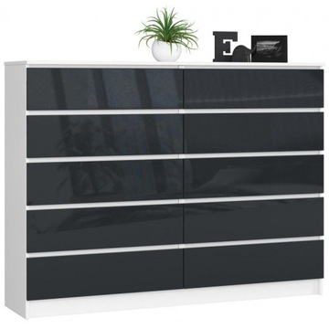 NOWOCZESNE MEBLE MIESZKANIA 160x40x121 cm KOMODA komoda szafka szuflady