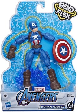 MARVEL AVENGERS BEND FLEX FIGURKA KAPITAN AMERYKA