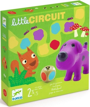 DJECO GRA PLANSZOWA Z KOSTKĄ WYŚCIG LITTLE CIRCUIT