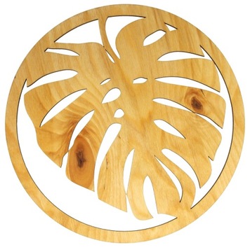 PODKŁADKA MONSTERA LIŚCIE NA STÓŁ POD TALERZ TALERZ GARNEK 25 CM