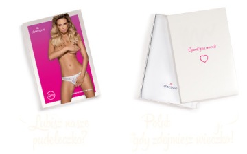 Белые сексуальные стринги OPEN Alabastra Obsessive S/M