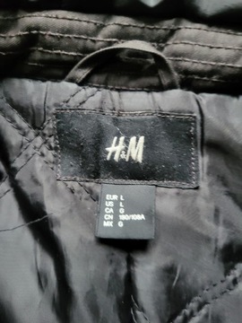 Śliczna męska kurtka, parka ocieplana jak nowa H&M r L