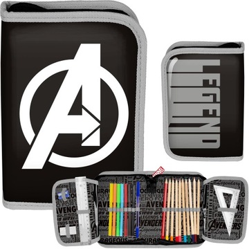 PIÓRNIK SZKOLNY AVENGERS Z WYPOSAŻENIEM MARVEL