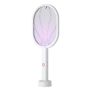 Electric Shock 2in1 Mosquito Killer Purple Light Trap Flies Swatter Usb