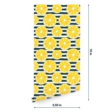 Tapeta do jadalni cytryny