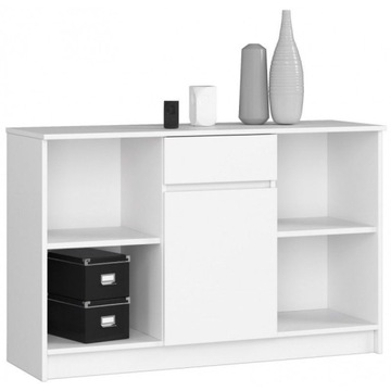 NOWOCZESNA KOMODA MEBLE 120x40x77cm OTWARTA KOMODA