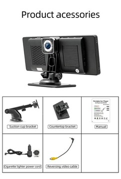 Автомобильный радиоприемник с экраном 10,26 дюйма, видеоплеер Carplay Android Auto с видеорегистратором