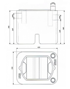 ЖИРООТДЕЛИТЕЛЬ MOT 0,5 Л ПОД РАКОВИНОЙ