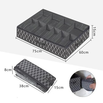 Под кроватью Органайзер для обуви Однотонная одежда Обувь