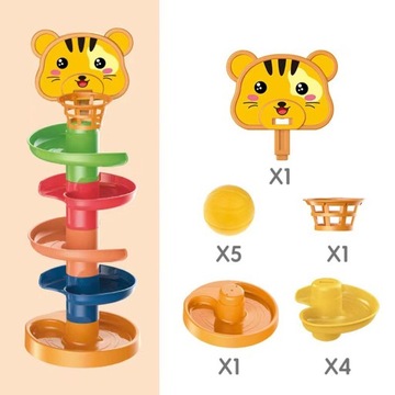 Игрушка рампа и рампа Забавная игрушка для шариков для детей, 5 слоев