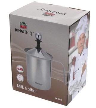 Вспениватель молока, STEEL WHIP, 800 мл, Кружка, Кастрюля