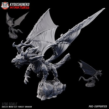 Gaelic Wood Elf Forest Dragon - Druk 3D