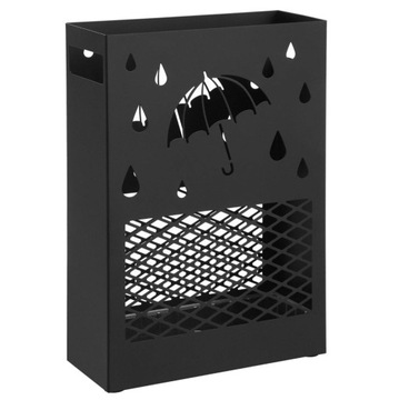 Stojak na parasole metal Songmics czarny