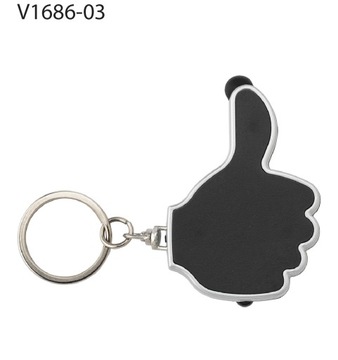 100 x Brelok, touch pen ''kciuk'', lampka NADRUK