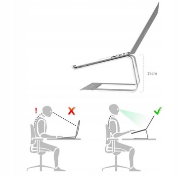 Stojak aluminiowy VAZIO dla MacBook AIR PRO Notebook - Srebrny (M5-S)