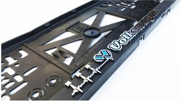 Ramka tablicy rejestracyjnej I LOVE VOLKSWAGEN VW 3D wypukły napi podkładka