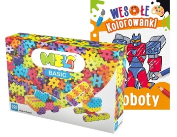 KLOCKI KONSTRUKCYJNE Wafle MELI Basic 300 elementów + GRATIS