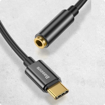 АДАПТЕР BASEUS АУДИОДАПТЕР USB-C TYPE-C — МИНИ-ДЖЕК 3,5 ММ AUX DAC