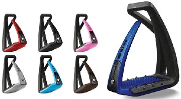 Стремена для свободного прыжка SOFT UP LITE чёрно-красные