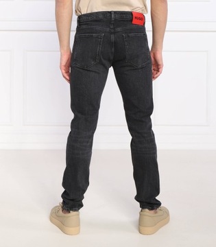 HUGO BOSS jeansy 734 | Extra slim fit czarny