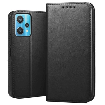 Etui do REALME 9 PRO PLUS / REALME 9 4G / SKÓRZANE MAGNET + GRATIS SZKŁO