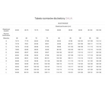 70K Dalia K17 usztywniany biustonosz spacer gładki