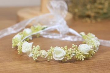 Венок на голову для причастия, повязка на голову для причастия, белые цветы, 100% ручная работа