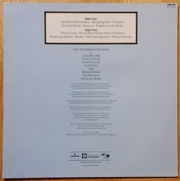 The Teardrop Explodes - КИЛИМАНДЖАРО 1980 - винил
