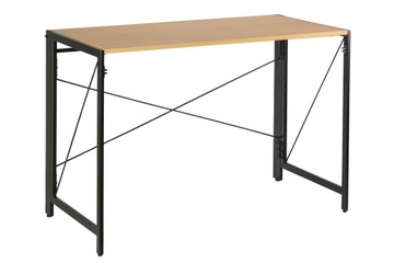 Biurko QUICK czarne złoty dąb melamina loft metal