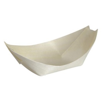 Łódka Finger food miseczka drewniana 11,5cm 100szt
