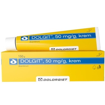 Dolgit krem w żółtej tubie ibuprofen przeciwbólowy przeciwzapalny 150g