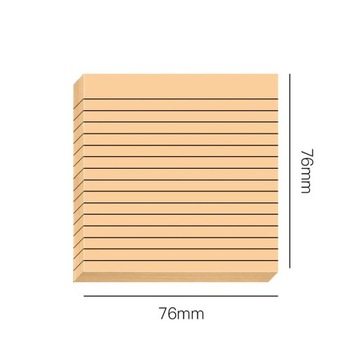 30/50 Sheets Gradient Transparent Sticky Notes Waterproof Horizontal Line I