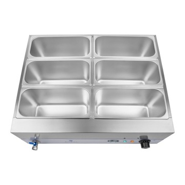 ВОДОНАГРЕВАТЕЛЬ BEMAR С КРАНОМ 6 X GN 1/3 2000ВТ 230В ROYAL CATERING
