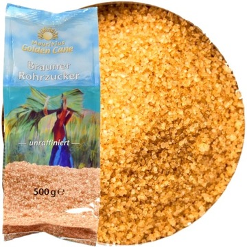 Zdrowy Cukier Trzcinowy Brązowy z Trzciny Cukrowej Mauritius Cane Sugar 500