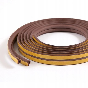 Уплотнитель резиновый 6м. П коричневый