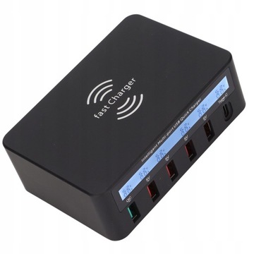 USB-станция для зарядки телефона Блок 40 Вт, 6 портов, QC