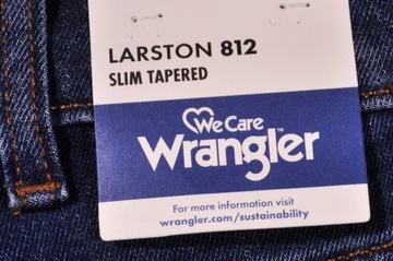 WRANGLER spodnie TAPERED blue REGULAR jeans LARSTON _ W31 L34