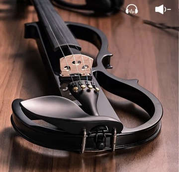 Электроскрипка Vangoa Electric Violin 4/4 - смычок, струны, кабель