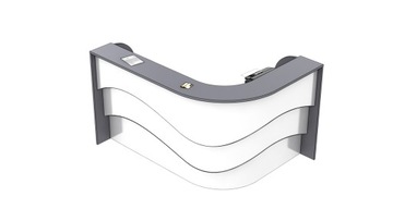 Lada recepcyjna R85 LED 200x150cm fala