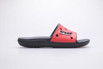 Klapki CROCS CLASSIC COLORBLOCK SLIDE Czarne/Czerwone 38,5 M6/W8