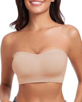 Biustonosz miękki Biustonosz bandeau Biustonosz sportowy push up L