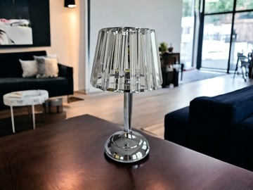 LAMPION Лампа Glamour для чайных свечей с хрустальным абажуром 30 см.