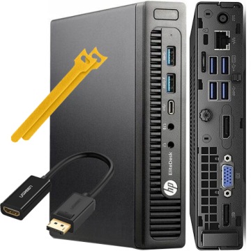 HP 800 G2 Mini W11Pro i5-6500 16GB 256GB SSD NVMe DP Poleasingowy Do Firmy