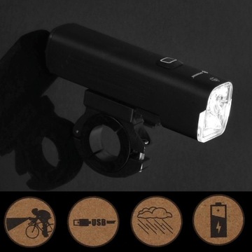СВЕТОДИОДНАЯ ВЕЛОСИПЕДНАЯ ЛАМПА ПЕРЕДНЯЯ ЗАДНЯЯ МОЩНОСТЬ 1000 лм ВЕЛОСИПЕДНЫЙ НАБОР 4800 мАч АЛЮМИНИЙ