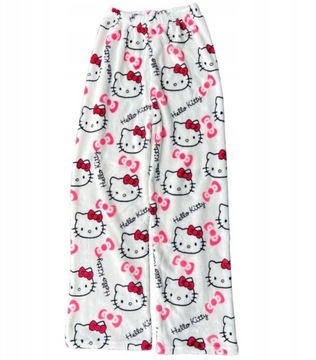 Sanrio Hello Kitty flanelowa piżama damski ciepła spodnie Domowa